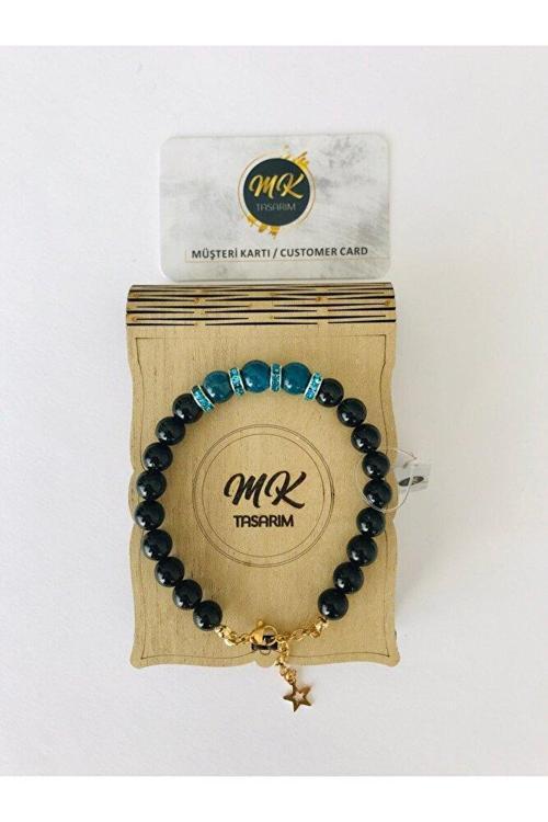 GERÇEK YILDIZ TAŞI APATİT TAŞI %100 ORIJINAL BİLEKLİK MKT2001