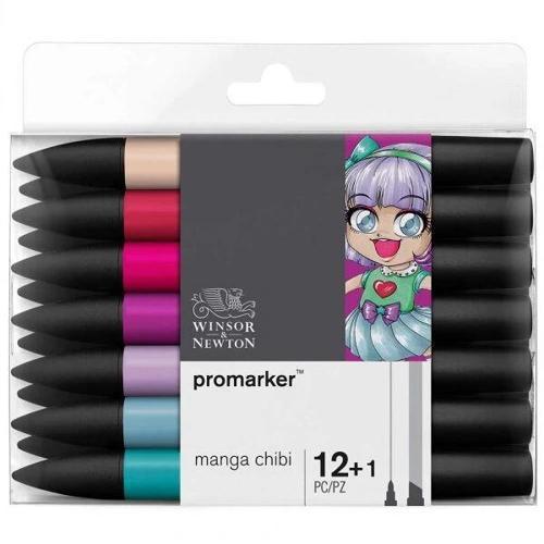 ProMarker Kalem Seti 12+1 Renk MANGA CHIBI