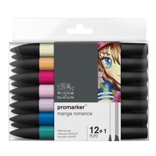 ProMarker Kalem Seti 12+1 Renk MANGA ROMANCE