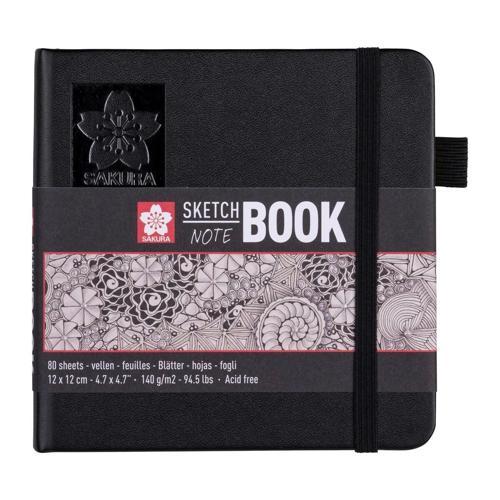 Sketchbook Sert Kapak Eskiz Çizim Defteri Ivory (Fildişi) Kağıt 140 gr. 12x12 cm. 80 yapr