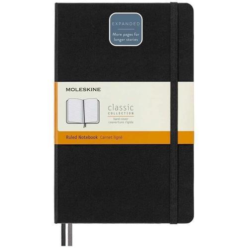 LG Sert Kapak Çizgili Defter L Boy 13x21 cm. 400 Sayfa Siyah