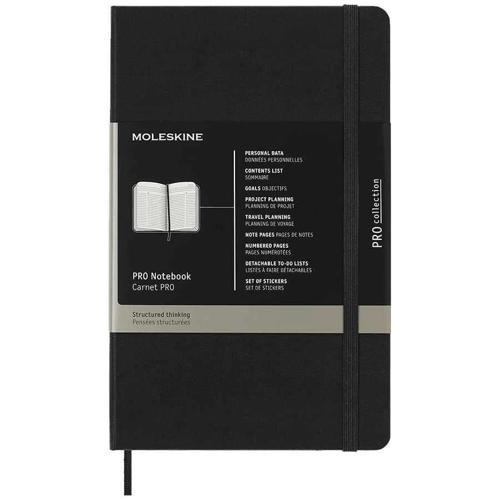 Pro Notebook Sert Kapak Defter L Boy 13x21 cm. 240 Sayfa Siyah