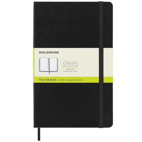 Sert Kapak Çizgisiz Defter L Boy 13x21 cm. 240 Sayfa Siyah