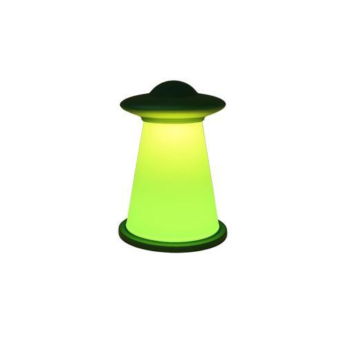 Yeşil Işıklı Modern UFO Tasarımlı Masa Lambası