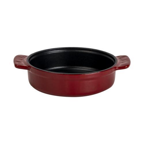 Yuvarlak Güveç Kabı Döküm Demir Yekpare Çift Kulplu Çap(Ø)14cm.