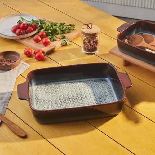 Culina Reaktif Fırın Kabı Bordo 38 cm