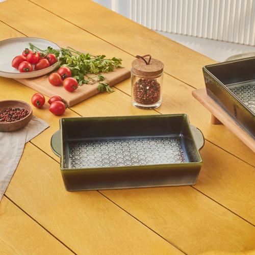 Culina Reaktif Fırın Kabı Yeşil 31 cm