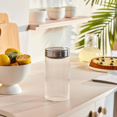 Ripple Inox Cam Saklama Kabı 1000 ml