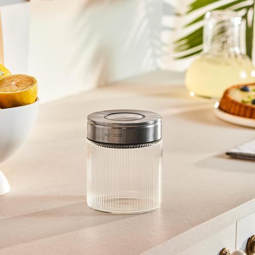 Ripple Inox Cam Saklama Kabı 450 ml