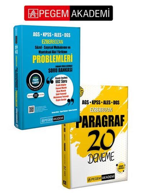 PEGEM AKADEMİ AGS KPSS ALES DGS Ezberbozan Paragraf 20 Deneme + AGS KPSS ALES DGS Ezberbozan Sözel S