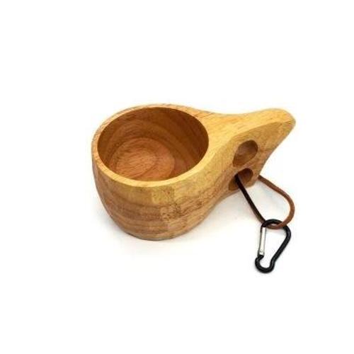 001 Kuksa Ahşap Bardak Desenli