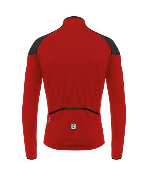 HERMES Su Geçirmez Erkek Ceket AW50775HERME Siyah Kırmızı-S