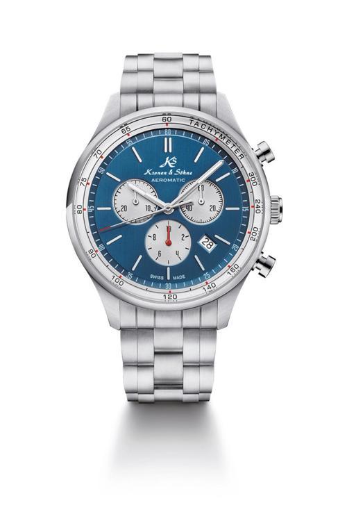 Aeromatic Chronograph Swiss Made Çelik Erkek Kol Saati