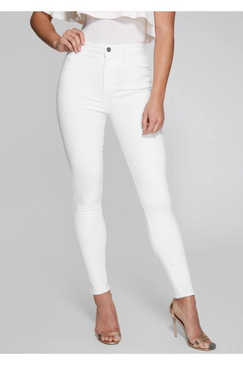 Ganikus Pamela Kadın Beyaz Skinny Dar Likralı Kot Pantolon Jeans