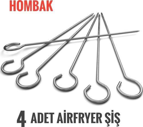 4 Adet Airfryer Şiş Teli Xxl Airfryer Izgara Şiş Teli Fritöz Izgara Seti 4 Adet Şiştel