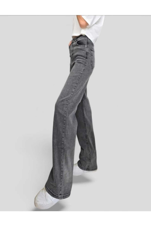 Salaş Jeans Kot Pantolon Füme