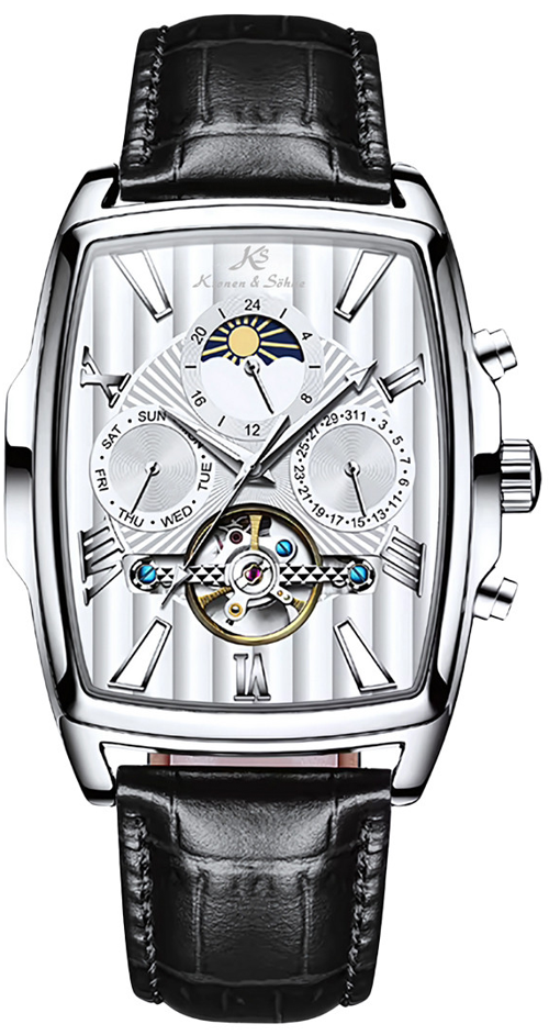 Cube Tourbillon Mekanik Otomatik Erkek Kol Saati