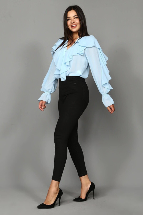 Kadın Siyah Yüksel Bel Skinny Jean