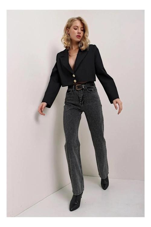Ganikus Salaş Füme Jeans kot Pantolon