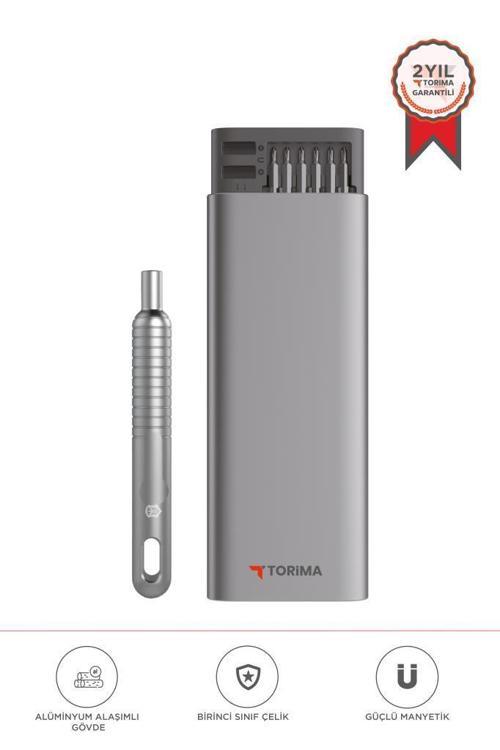TTS-02 Gri 48 Parça Manyetik Tornavida Seti Hassas Onarım ve Tamir İçin,Alüminyum Kasa