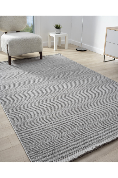 Step Serisi Naturel Bukleli Yumuşak Dokulu Iskandinav Dokuma Halı