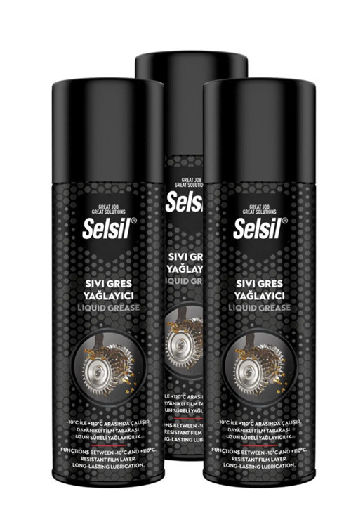 3 Adet Sıvı Gres Yağlama Spreyi 3 Adet 500 ml
