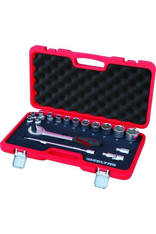 1113002017 1/2" Altı Köşe Lokma Anahtar Takımı 17 Parça ( U Kolsuz)