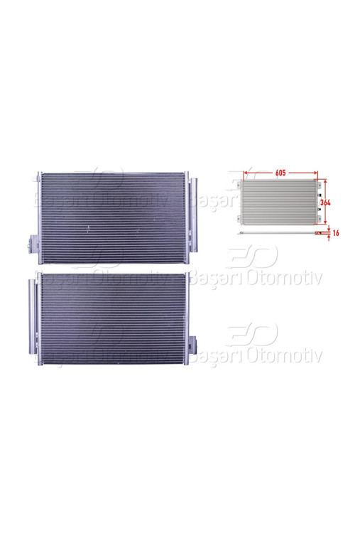 FIAT500L. EGEA 1.4 12 KLIMA RADYATORU 605X364X16