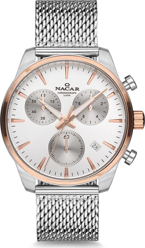 NC34-290316-ESSM Çelik Hasır Band Erkek Kol Saati