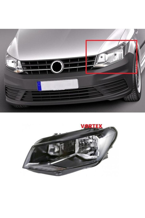 Volkswagen Caddy 2015- Ön Far Sol Uyumlu Oem No: 2K1941015