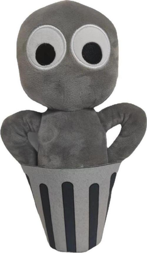 Rainbow Friends Gri Kovalı Ithal Peluş Oyuncak 25Cm