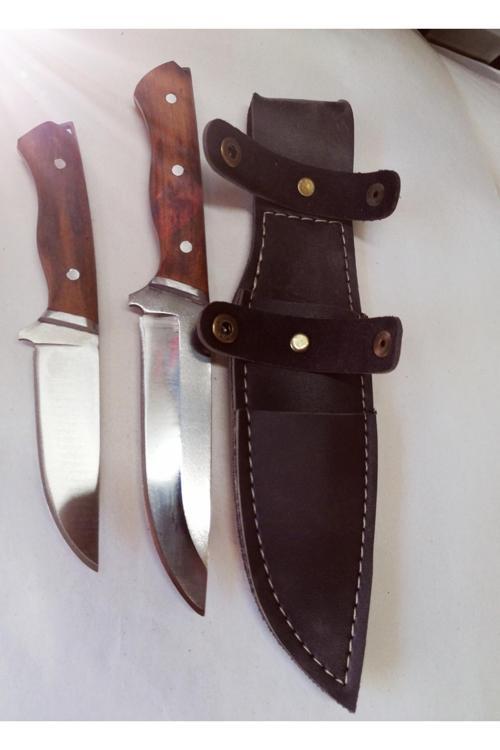 2 Li Baba Oğul Bıçak Seti , Kamp Bıçağı , Outdoor Bıçak Günlük Kullanım Bıçağı