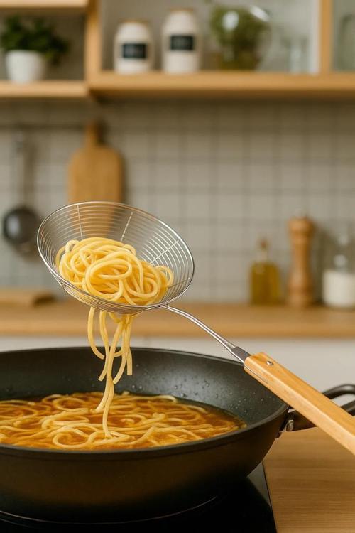 Ladle - Bambu Saplı Tel Kevgir 18cm