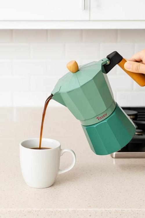Garen - Moka Pot 9 Fincan Su Yeşili