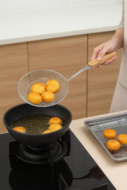 Ladle - Bambu Saplı Tel Kevgir 20cm