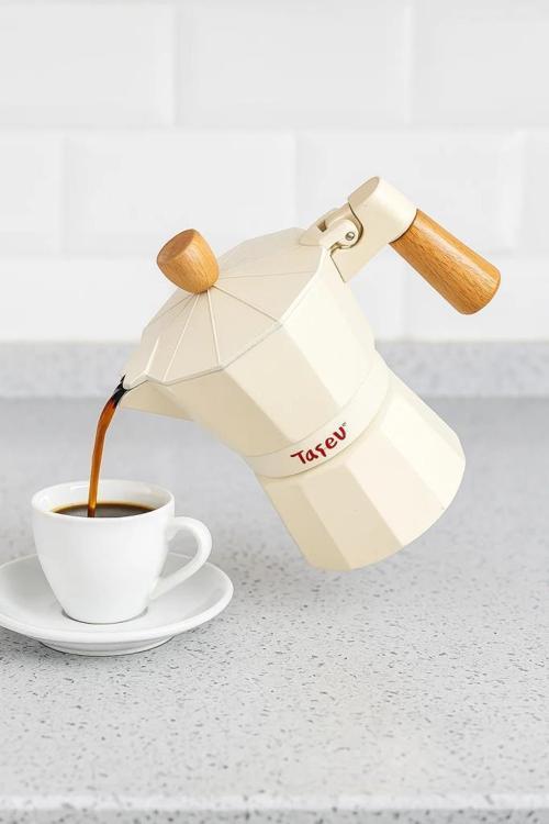 Garen - Moka Pot 3 Fincan Bej