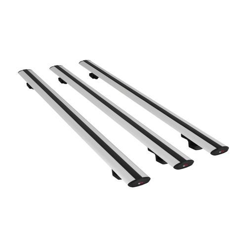 Toyota Land Cruiser Prado (J150) 2010-2023 Arası ile Uyumlu BASIC Model Ara Atkı Tavan Barı Gri 3 Adet