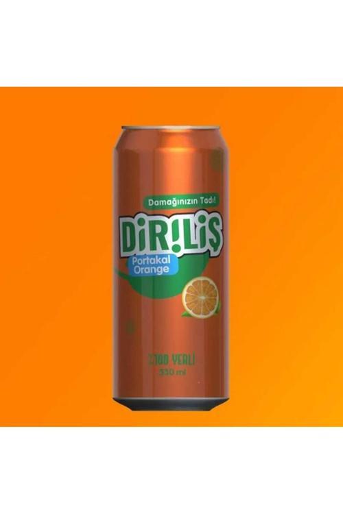Di̇Ri̇Li̇Ş 330 Ml Portakal Aromalı Gazoz – 24’Lü Kutu Paket | Serinletici Meyve Aromalı İçecek