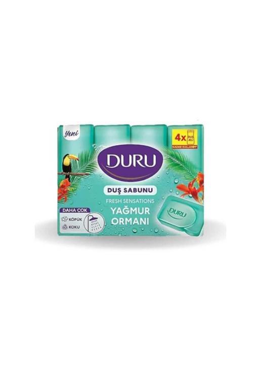 Duru Fresh Sensection Yağmur Ormanı Vegan Katı Duş Sabunu – 4’Lü Ferahlatıcı Doğal Sabun Seti