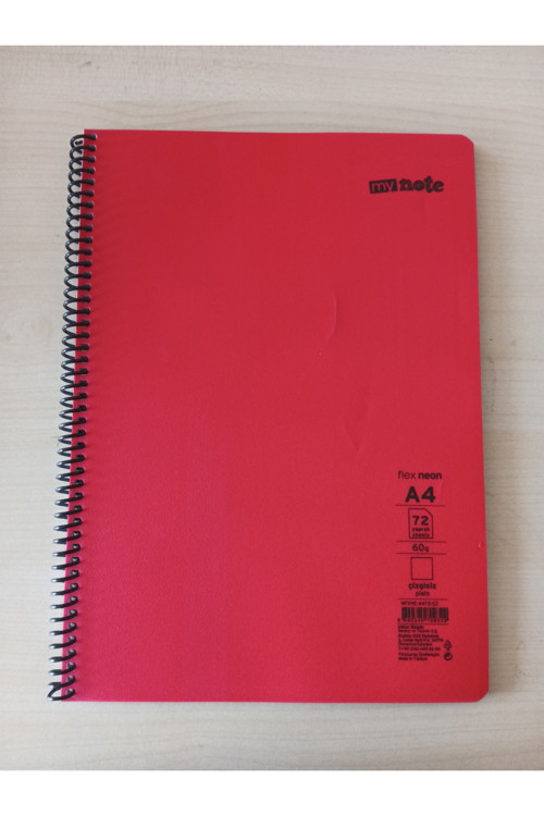 Kizilelmada My Note A4 72 Yaprak Çizgisiz Spiralli Büyük Boy Defter – Okul Ve Ofis İçin Pratik