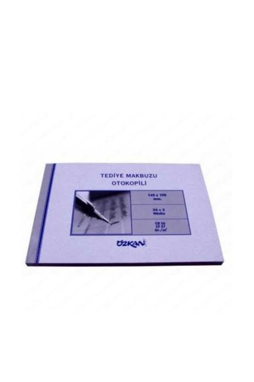 Özkan Tediye Makbuzu – 140×190 Mm, 50X2 Nüsha, Otokopili 2Li Set