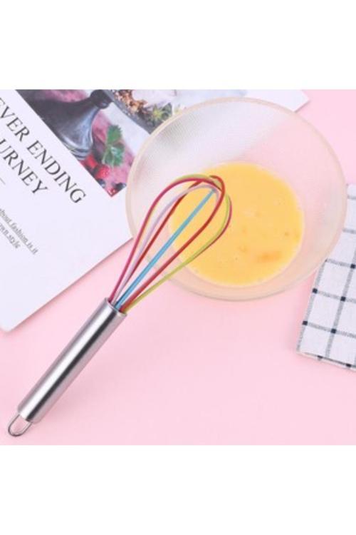 Kizilelmada Büyük Boy 30 Cm Renkli Silikon Çırpıcı – Mutfak Yardımcınız