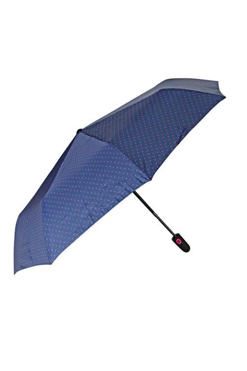 Kizilelmada Puantiyeli Mini Şemsiye – 52 Cm Açılır, 17 Cm Katlanır, Çanta Boy