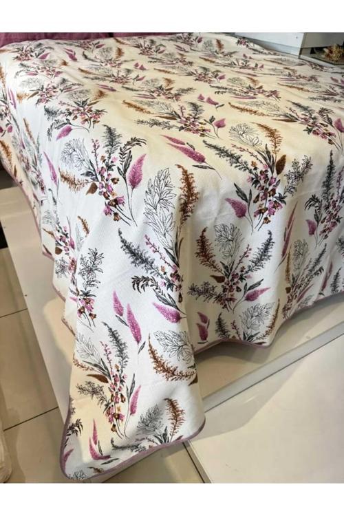 Kizilelmada Renkli Çiçek Desenli Tek Kişilik Pike – 160X240 Cm | Canlı, Neşeli Ve Hafif Yaz Konforu
