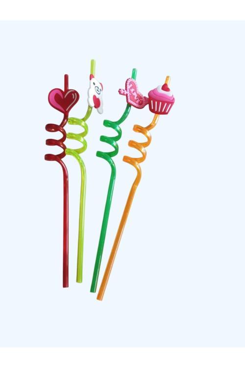 Alvin 4’Lü Figürlü Pipet Seti – Renkli Ve Eğlenceli Sunumlar İçin