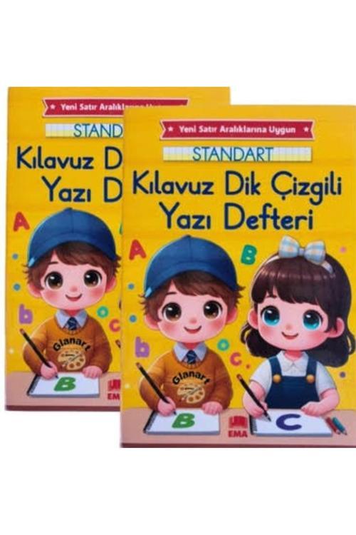 Kizilelmada Orta Boy 24X17 Cm 2’Li Kılavuz Dik Çizgili Defter – 1. Sınıf Öğrencileri İçin
