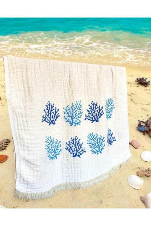 Kizilelmada Peştemal & Plaj Havlusu – %100 Pamuk | 100X200 Cm Doğal Dokulu Havlu