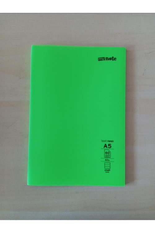 Kizilelmada My Note Text Neon A5 60 Yaprak Çizgili Küçük Boy Defter – Ders Ve Notlar İçin