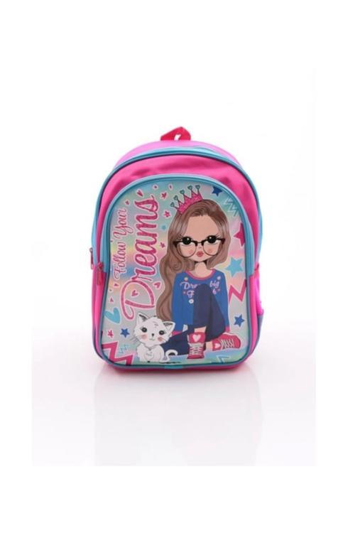 Muggle Girl 2 Gözlü 2’Li İlkokul Çantası – Beslenme Çantalı Set