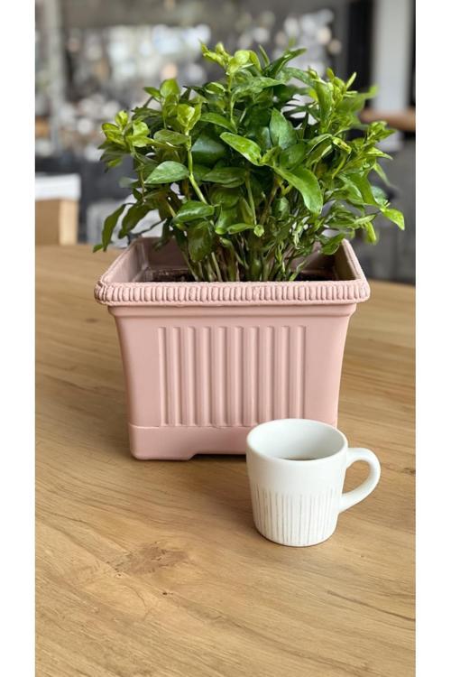 Kizilelmada Ova Balkon Saksı No:1 – 27X16 Cm, 3.5 Litre Dikdörtgen Saksı